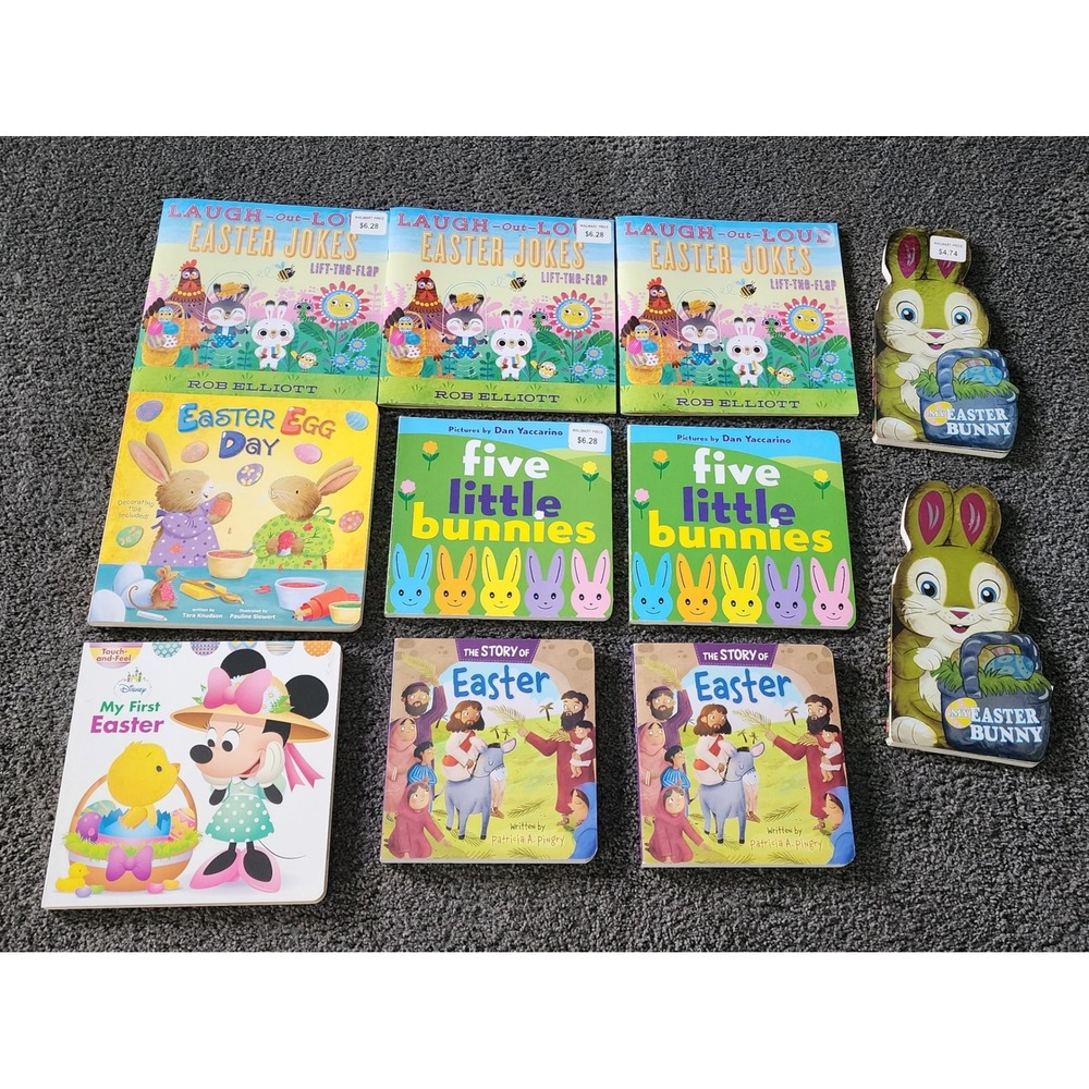 Disney Harper Easter Board Books Lot 11 Minnie Mouse Story of Easter EXC